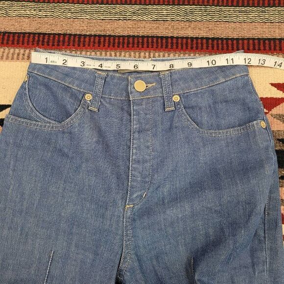Superfine High Waisted Flare Jeans Sz 25 Made in Italy - Picture 7 of 10